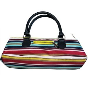 Primeware Colorful Stripes Insulated Wine Purse